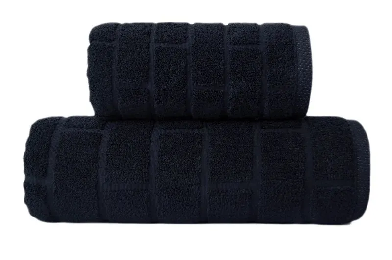 Ręcznik kąpielowy Greno Brick 70x140 czarny MIRAT.