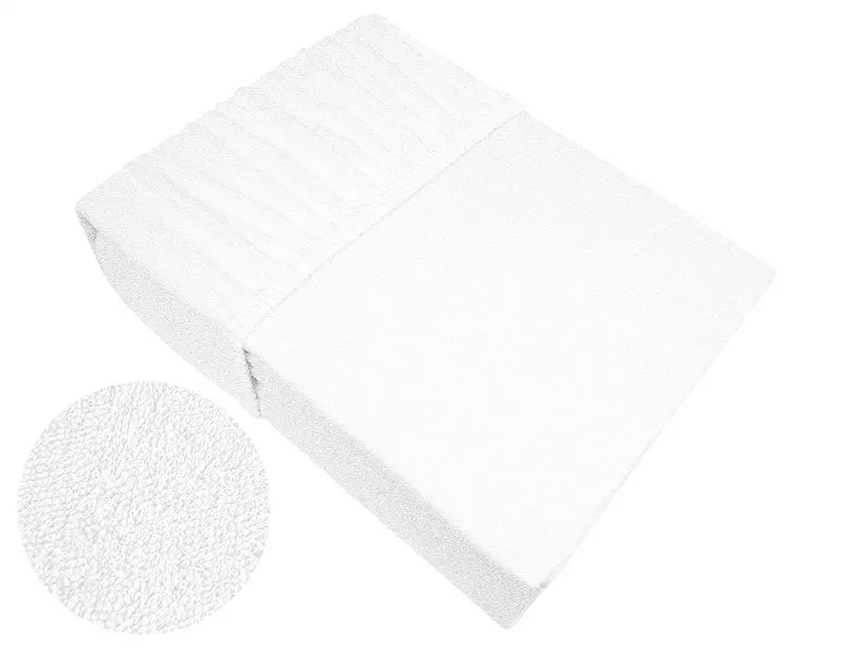 Prześcieradło frotte z gumką Bielbaw 120x200 białe | MIRAT.