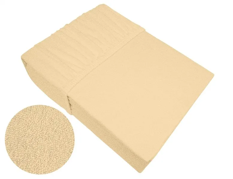 Prześcieradło frotte z gumką Bielbaw 140x200 kremowy Oeko Tex | MIRAT.