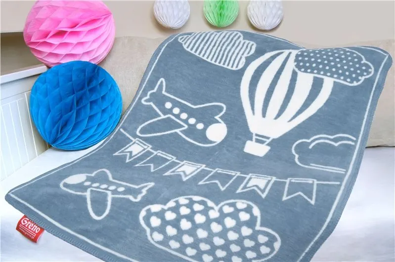 Kocyk niemowlęcy Greno 75x100 Kids Club niebieskiMIRAT.