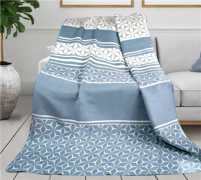 Koc akrylowy Greno Glamour 150x200 Sydney niebieskiMIRAT.