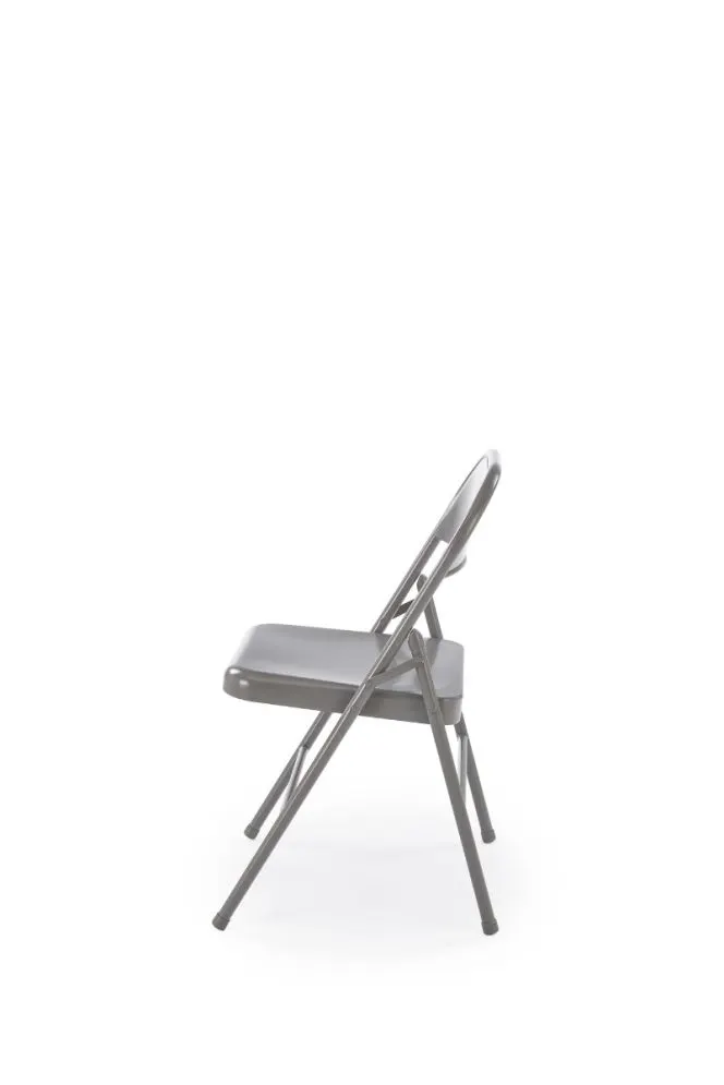 Krzesło metalowe K565 szare składane do ogrodu I sklep meblowy MIRAT. styl LOFT