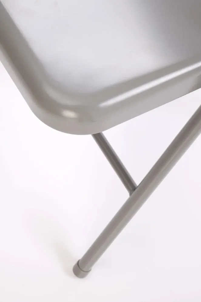 Krzesło metalowe K565 szare składane do ogrodu I sklep meblowy MIRAT. styl LOFT