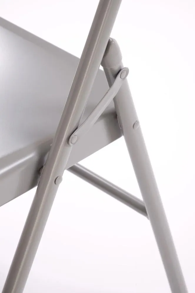 Krzesło metalowe K565 szare składane do ogrodu I sklep meblowy MIRAT. styl LOFT