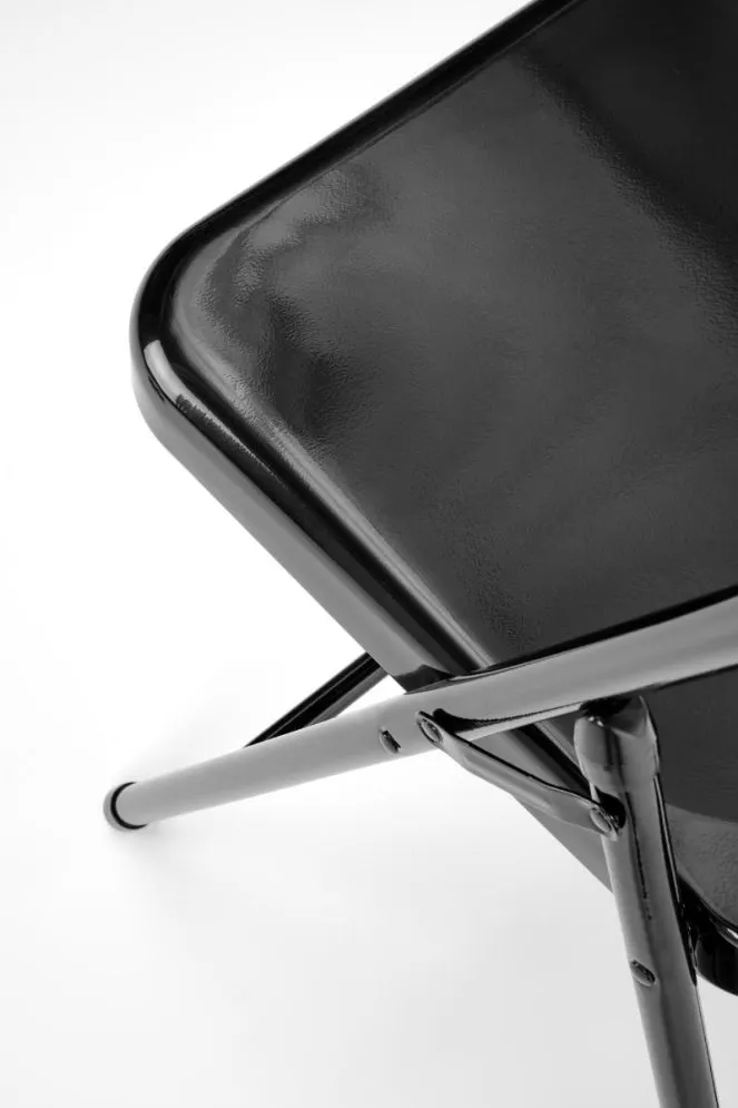 Krzesło metalowe K565 czarne składane w stylu loftowym I sklep meblowy MIRAT. styl LOFT