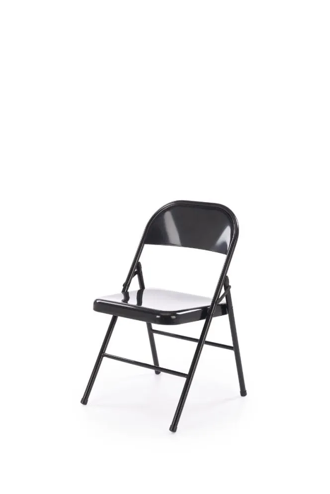 Krzesło metalowe K565 czarne składane w stylu loftowym I sklep meblowy MIRAT. styl LOFT