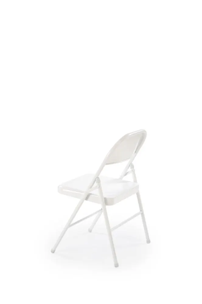 Krzesło metalowe K565 białe składane na balkon I sklep meblowy MIRAT.