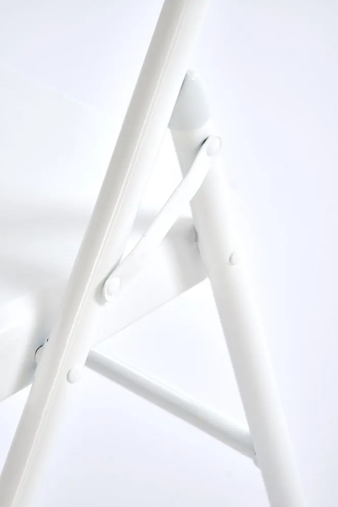 Krzesło metalowe K565 białe składane na balkon I sklep meblowy MIRAT.