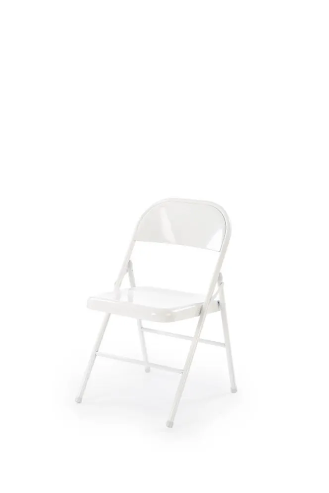 Krzesło metalowe K565 białe składane na balkon I sklep meblowy MIRAT.