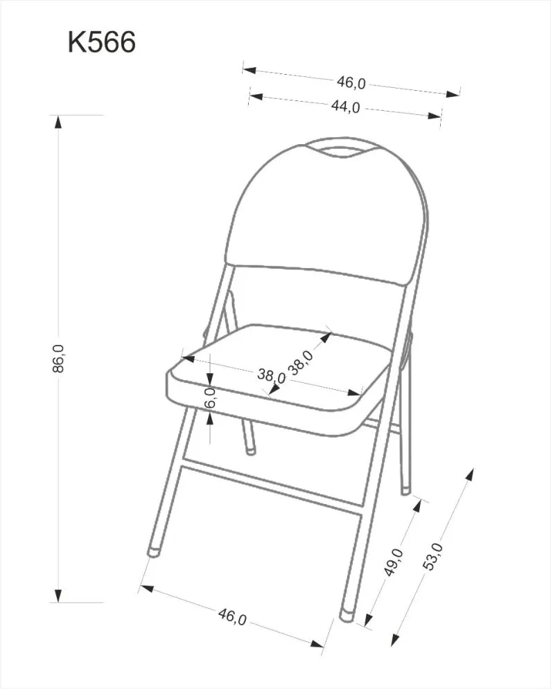 Krzesło tapicerowane K566 szare/czarne składane do kuchni I sklep meblowy MIRAT. styl LOFT