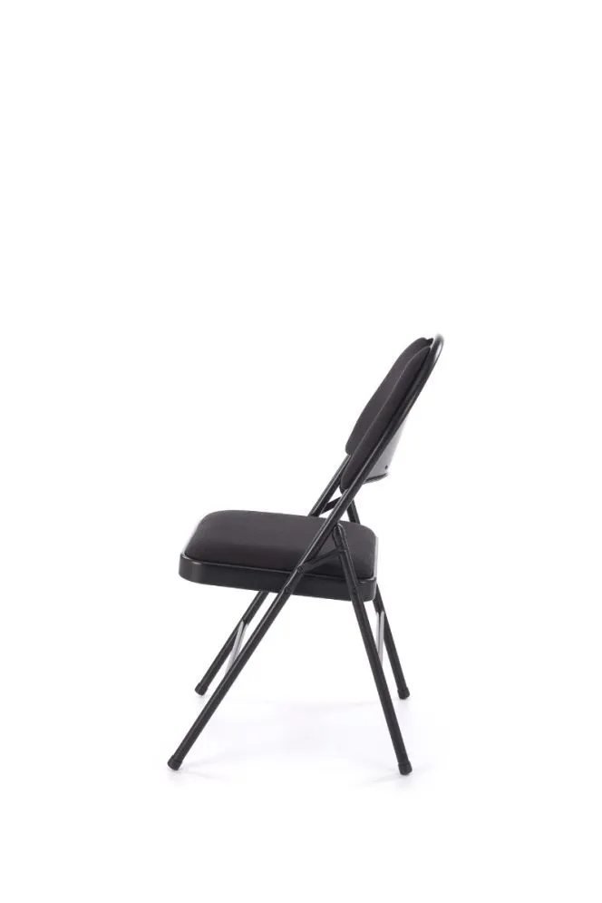 Krzesło tapicerowane K566 czarne składane eventowe I sklep meblowy MIRAT. styl LOFT