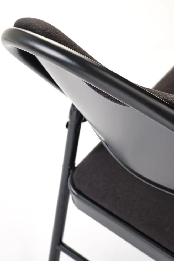 Krzesło tapicerowane K566 czarne składane eventowe I sklep meblowy MIRAT. styl LOFT