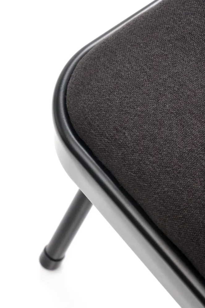 Krzesło tapicerowane K566 czarne składane eventowe I sklep meblowy MIRAT. styl LOFT