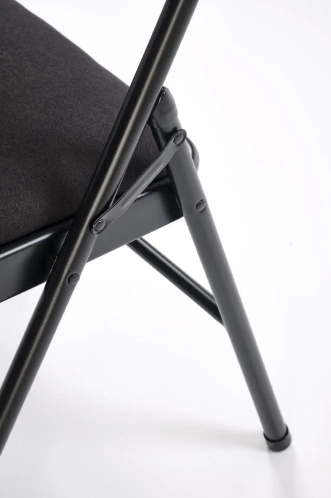 Krzesło tapicerowane K566 czarne składane eventowe I sklep meblowy MIRAT. styl LOFT