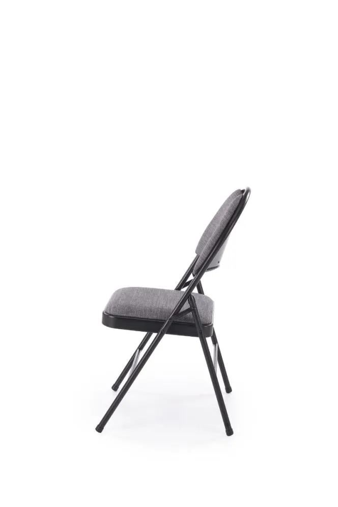 Krzesło tapicerowane K566 szare/czarne składane do kuchni I sklep meblowy MIRAT. styl LOFT