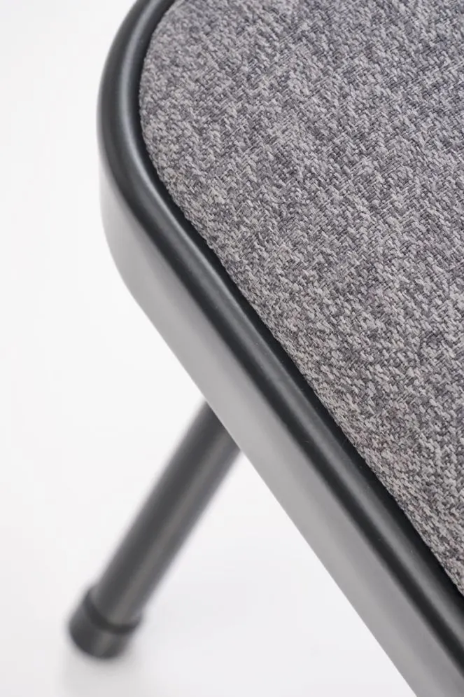 Krzesło tapicerowane K566 szare/czarne składane do kuchni I sklep meblowy MIRAT. styl LOFT