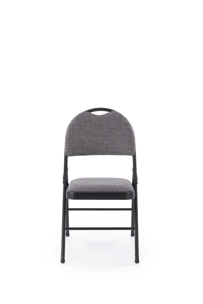 Krzesło tapicerowane K566 szare/czarne składane do kuchni I sklep meblowy MIRAT. styl LOFT