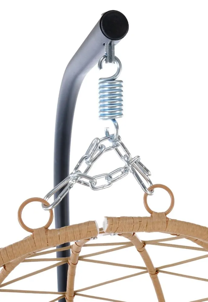 Fotel ogrodowy SNAKE beżowy wiszący rattanowy I sklep meblowy MIRAT.