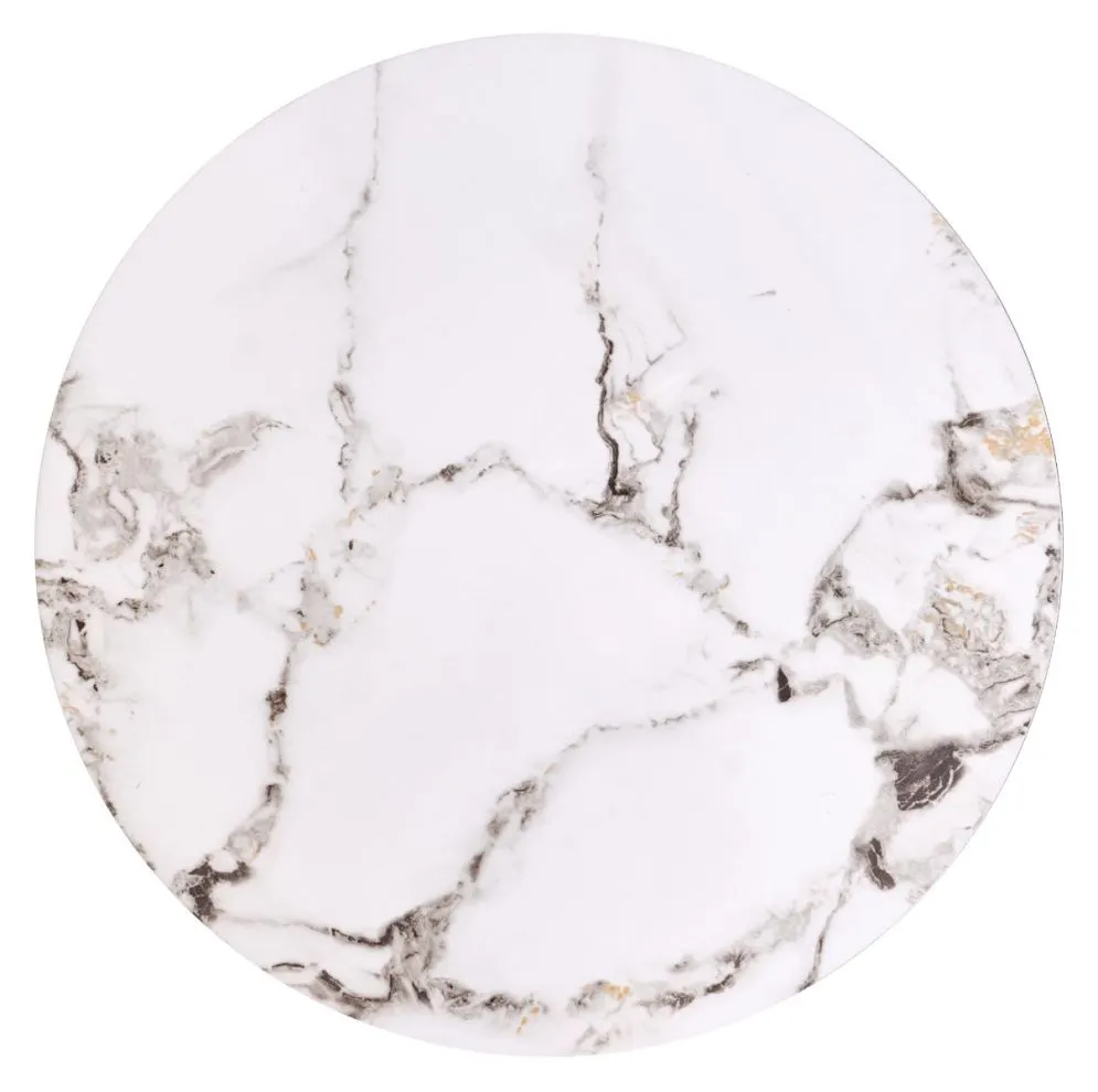 Zestaw 2 stolików FATIMA biały marmur/czarny w stylu loftowym I sklep meblowy MIRAT. styl GLAMOUR, LOFT