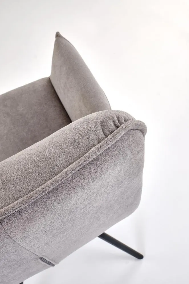 Krzesło tapicerowane K574 szare obracane 360° I sklep meblowy MIRAT.