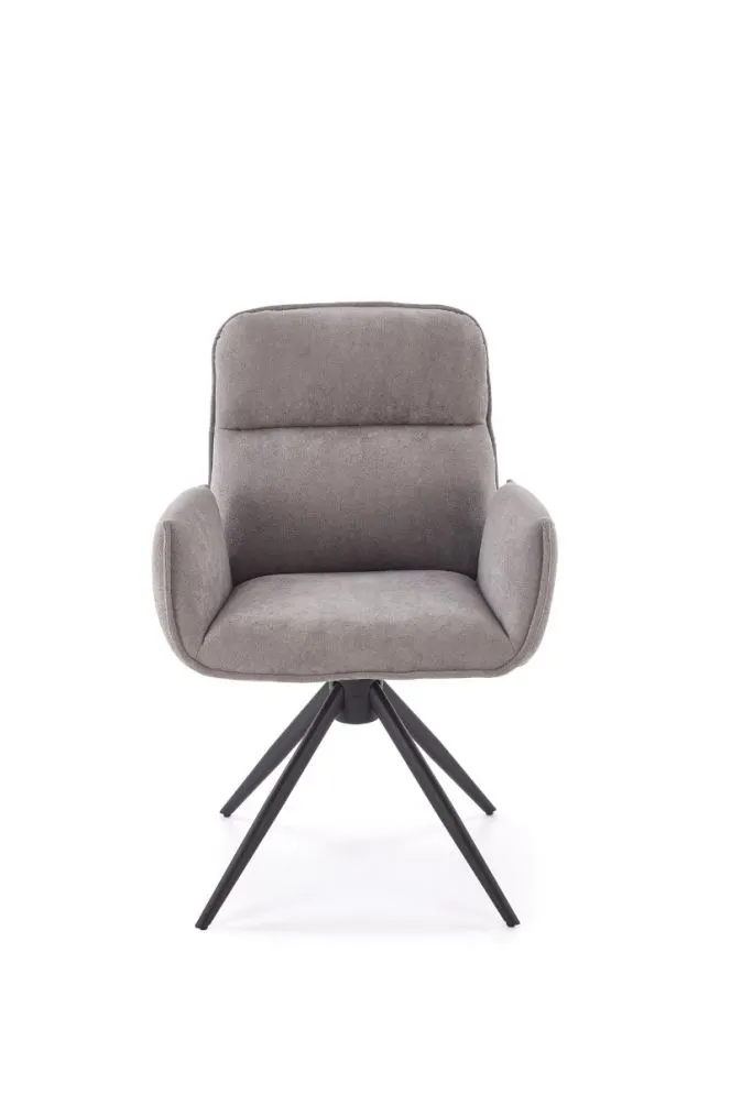 Krzesło tapicerowane K574 szare obracane 360° I sklep meblowy MIRAT.