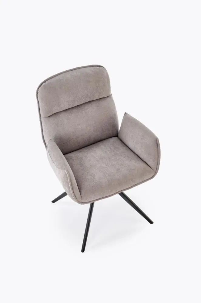 Krzesło tapicerowane K574 szare obracane 360° I sklep meblowy MIRAT.