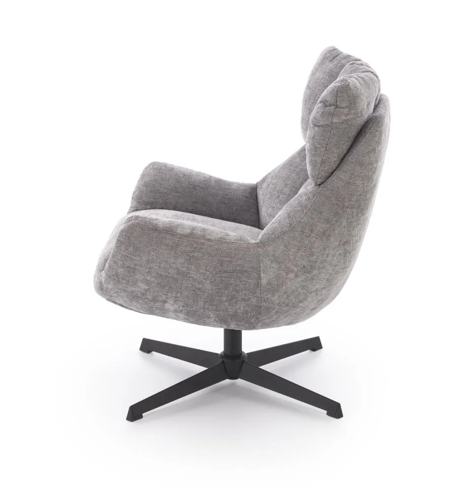 Fotel tapicerowany ORINOKO szary obracany do salonu I sklep meblowy MIRAT.