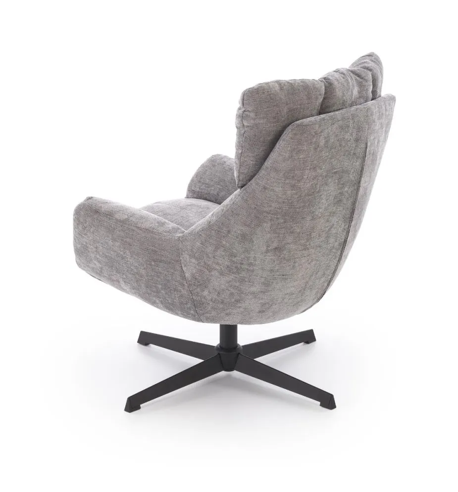 Fotel tapicerowany ORINOKO szary obracany do salonu I sklep meblowy MIRAT.