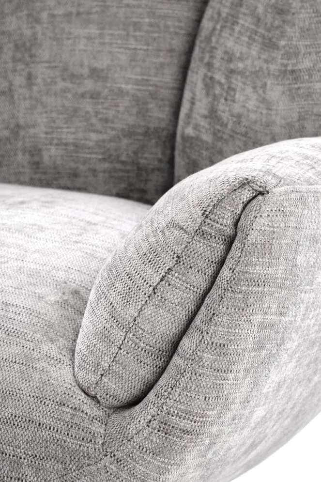 Fotel tapicerowany ORINOKO szary obracany do salonu I sklep meblowy MIRAT.