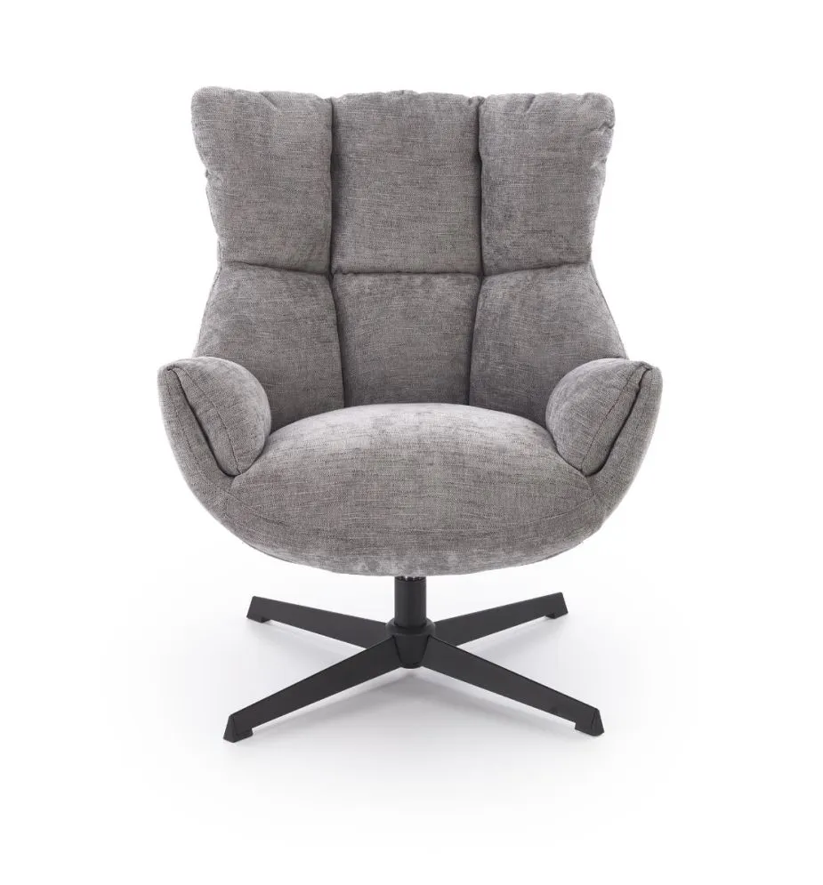 Fotel tapicerowany ORINOKO szary obracany do salonu I sklep meblowy MIRAT.