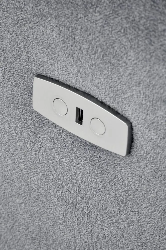 Fotel rozkładany CARINIO szary z funkcją masażu do salonu I sklep meblowy MIRAT.