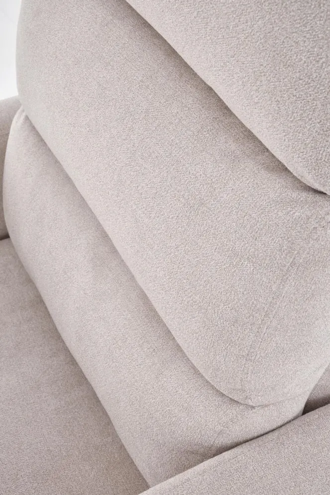 Komfortowy fotel rozkładany CARINIO jasny beżowy z masażem I sklep meblowy MIRAT.