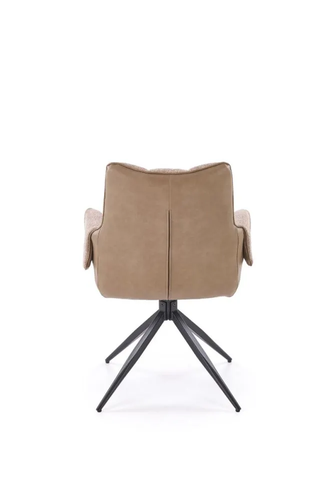 Krzesło tapicerowane K579 brązowe obracane do jadalni I sklep meblowy MIRAT. styl LOFT