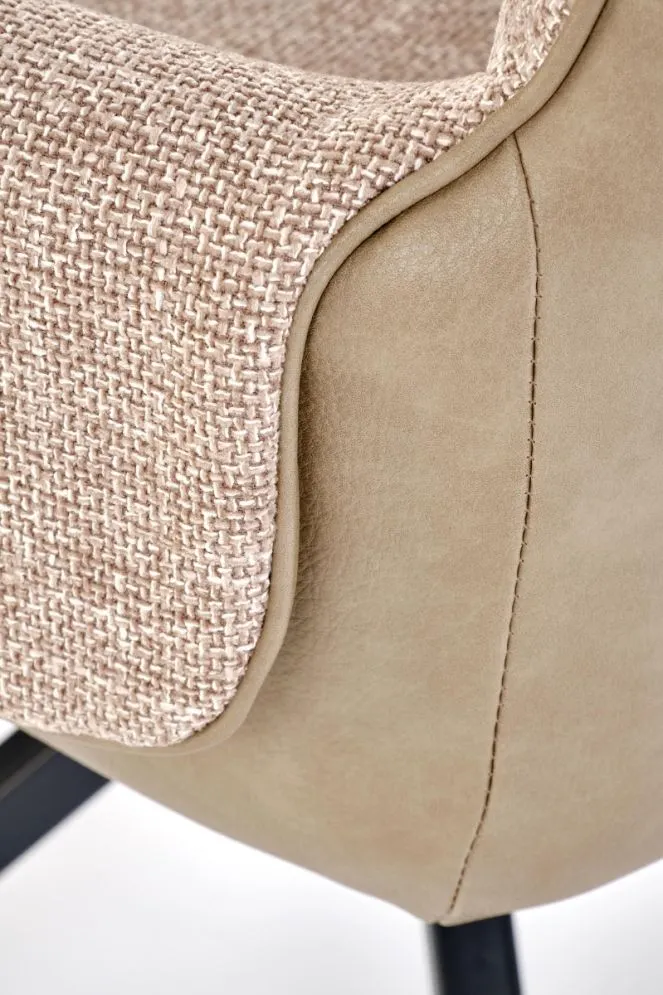 Krzesło tapicerowane K579 brązowe obracane do jadalni I sklep meblowy MIRAT. styl LOFT