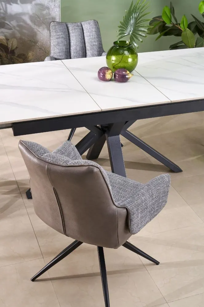 Krzesło tapicerowane K579 szare obracane loftowe I sklep meblowy MIRAT. styl LOFT