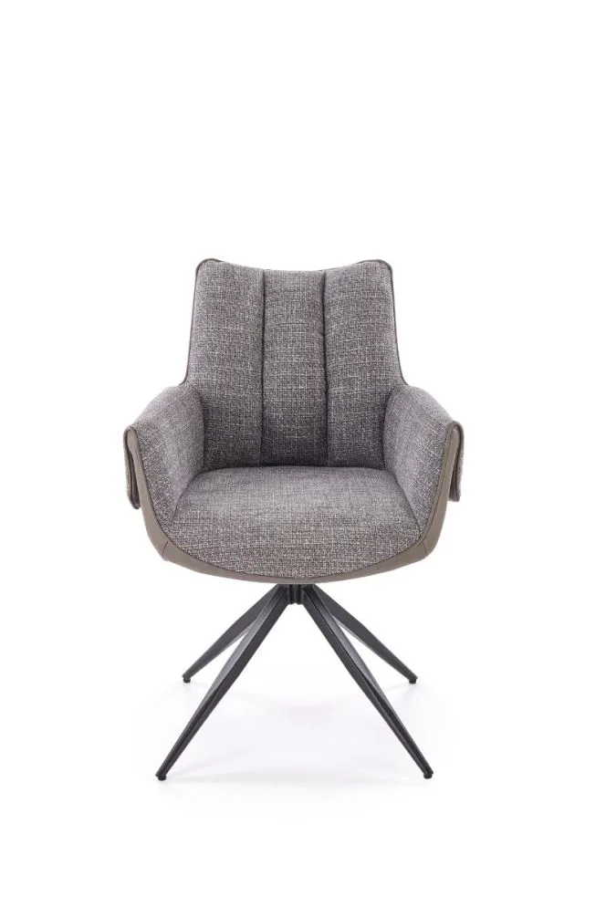 Krzesło tapicerowane K579 szare obracane loftowe I sklep meblowy MIRAT. styl LOFT