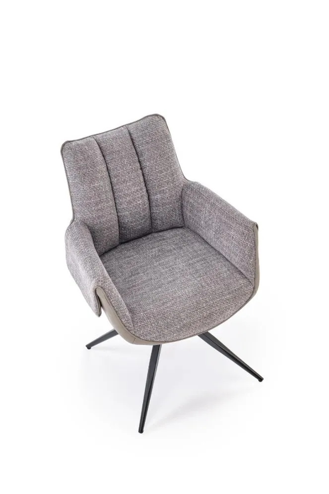 Krzesło tapicerowane K579 szare obracane loftowe I sklep meblowy MIRAT. styl LOFT