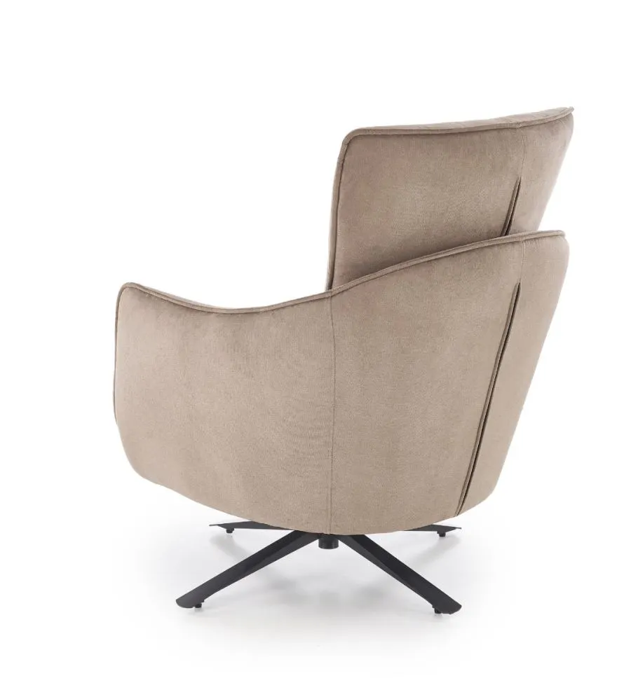 Fotel do salonu SCAMPI cappuccino obrotowy w loftowym stylu I sklep meblowy MIRAT.