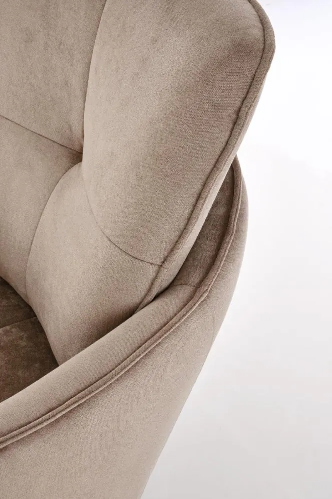 Fotel do salonu SCAMPI cappuccino obrotowy w loftowym stylu I sklep meblowy MIRAT.