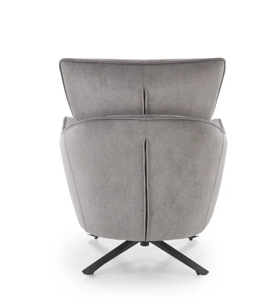 Głęboki fotel do salonu SCAMPI szary obrotowy I sklep meblowy MIRAT.