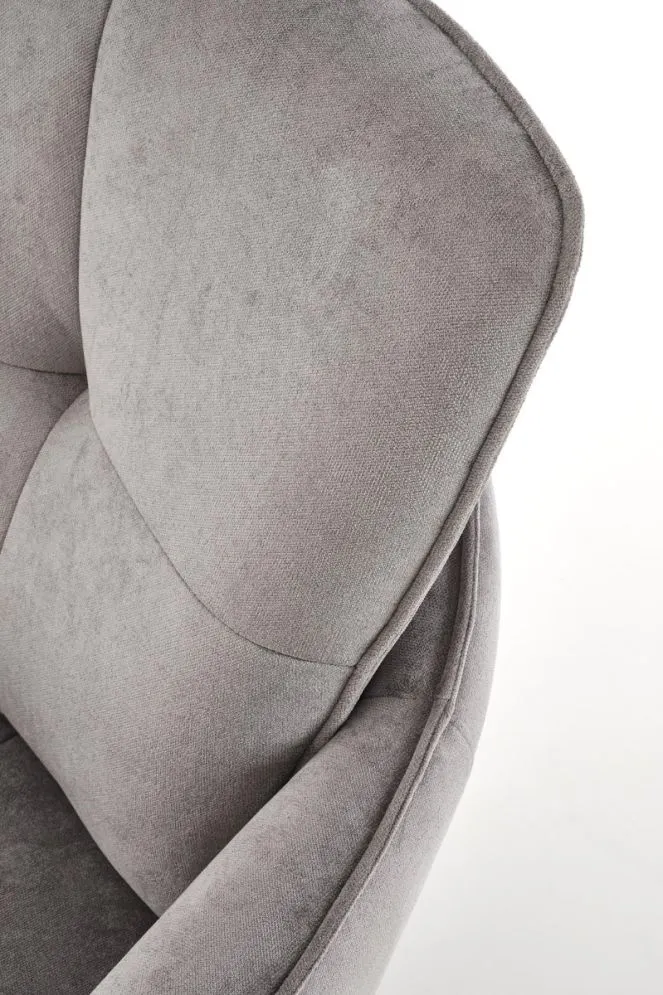 Głęboki fotel do salonu SCAMPI szary obrotowy I sklep meblowy MIRAT.