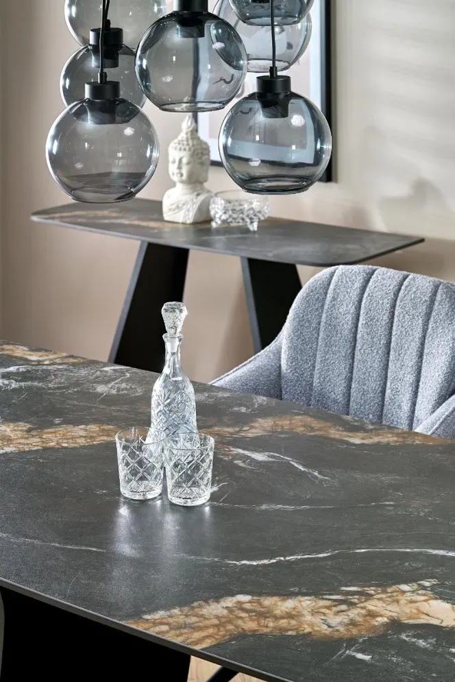 Krzesło tapicerowane K570 szare obracane do salonu I sklep meblowy MIRAT.