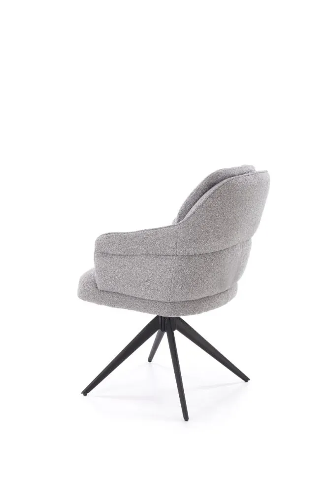 Krzesło tapicerowane K570 szare obracane do salonu I sklep meblowy MIRAT.