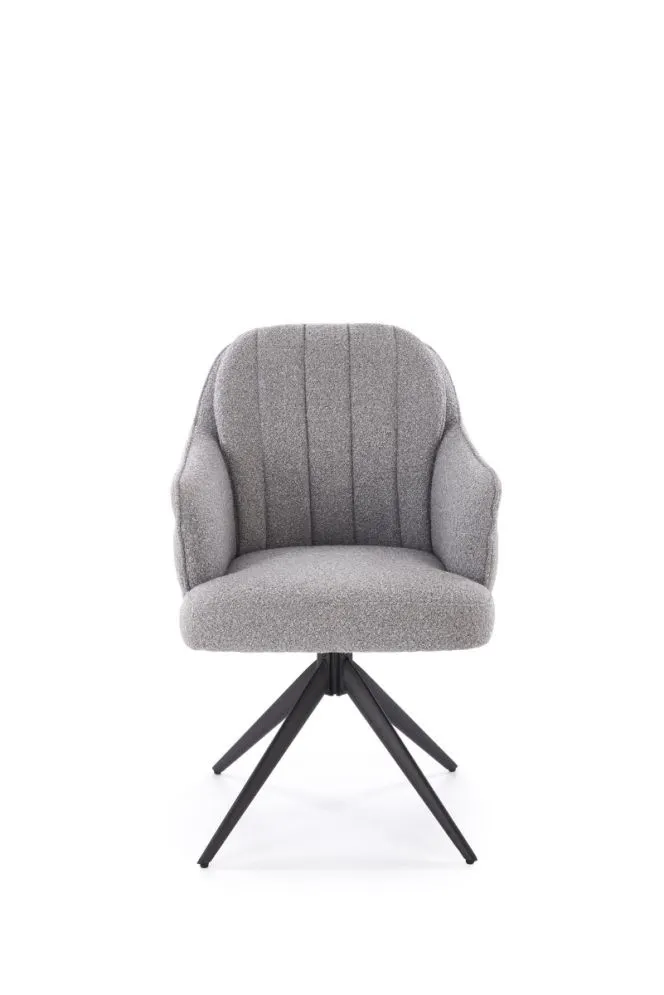 Krzesło tapicerowane K570 szare obracane do salonu I sklep meblowy MIRAT.