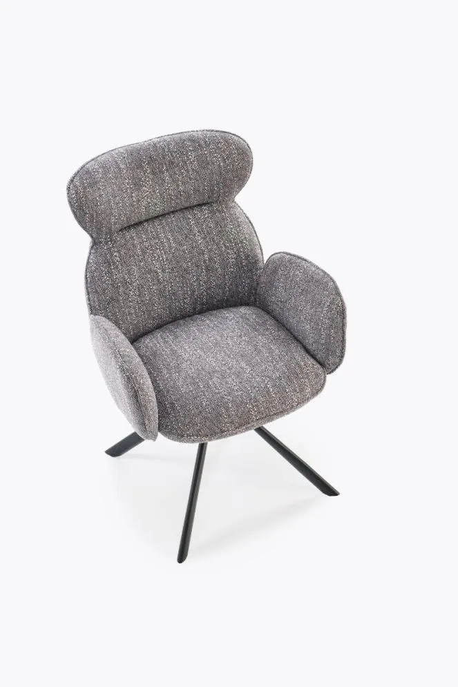 Nowoczesne krzesło tapicerowane K571 szare obracane I sklep meblowy MIRAT. styl LOFT