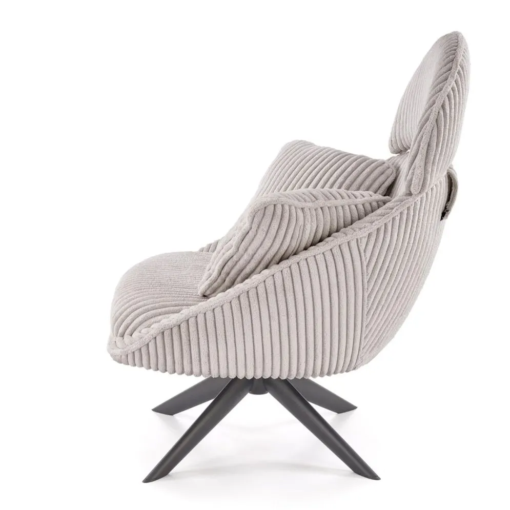 Fotel tapicerowany MERRY 2 cappuccino obracany z zagłówkiem I sklep meblowy MIRAT.