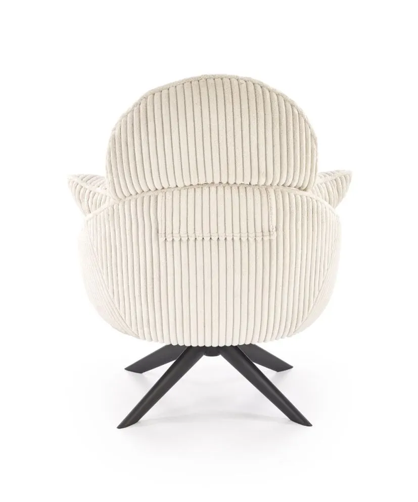 Fotel tapicerowany MERRY 2 kremowy obracany 360° I sklep meblowy MIRAT.