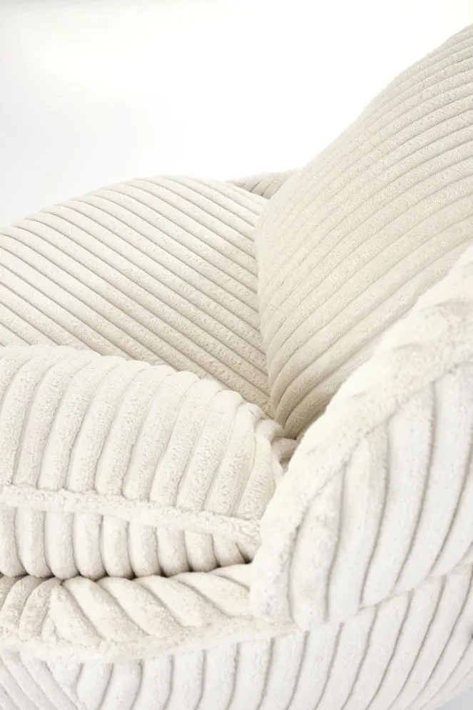 Fotel tapicerowany MERRY 2 kremowy obracany 360° I sklep meblowy MIRAT.