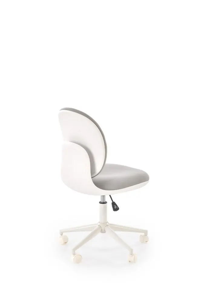 Fotel dziecięcy ORION 2 jasny szary/biały tapicerowany I sklep meblowy MIRAT.