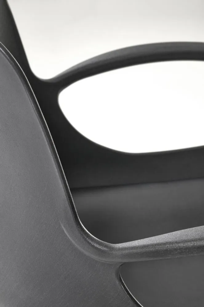 Fotel dziecięcy FROST czarny z podłokietnikami I sklep meblowy MIRAT.